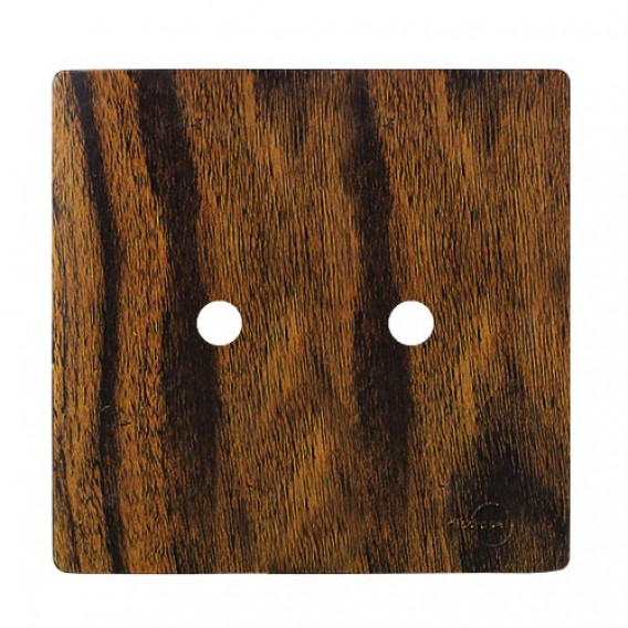 Placa p/ 2 Furos 4x4 - Novara Ebano 